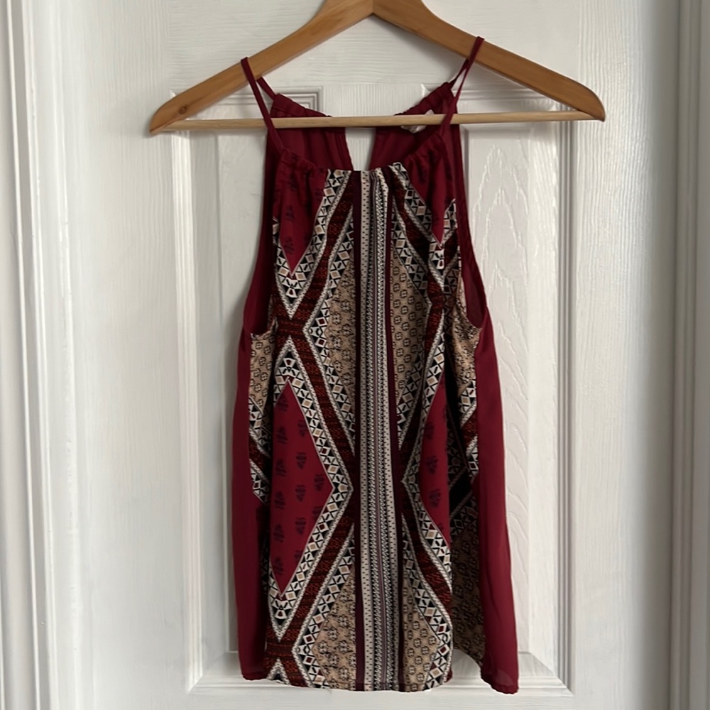 Mine. Size small. Red top.